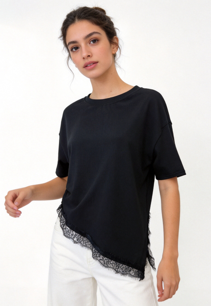 CAMISETA ARMONIAS ENCAJE