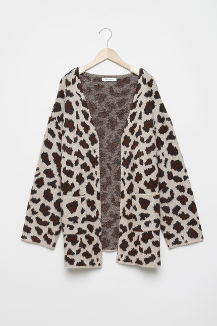 CARDIGAN ARMONIAS IMPRIMÉ ANIMALIER