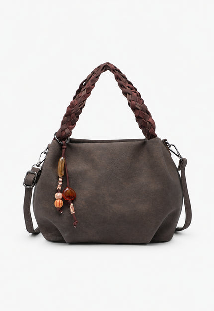 BOLSO DONNA ALESSIA ASA TRENZADA