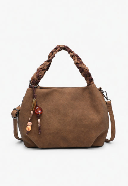 BOLSO DONNA ALESSIA ASA TRENZADA