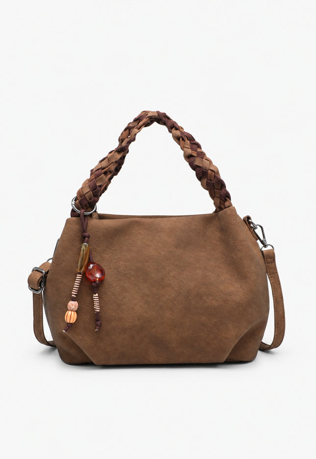 BOLSO DONNA ALESSIA ASA TRENZADA