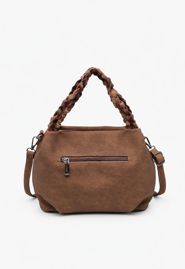 BOLSO DONNA ALESSIA ASA TRENZADA