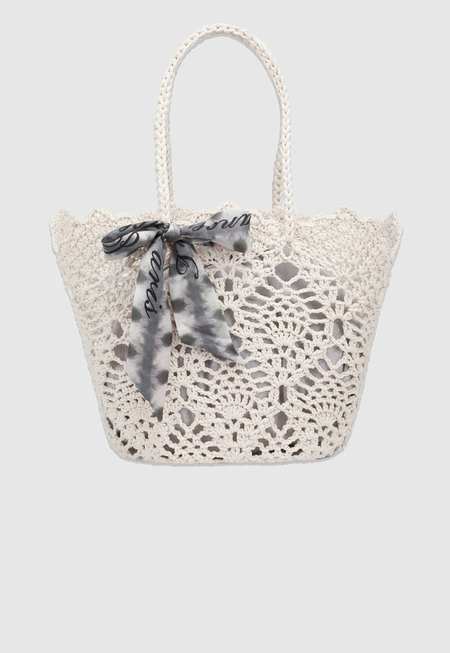 BOLSO CESTA CROCHET IBIZA