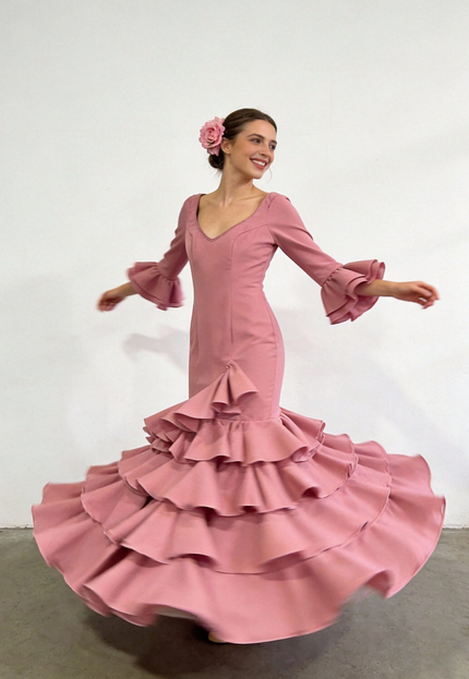 TRAJE DE FLAMENCA LOLITA LISO