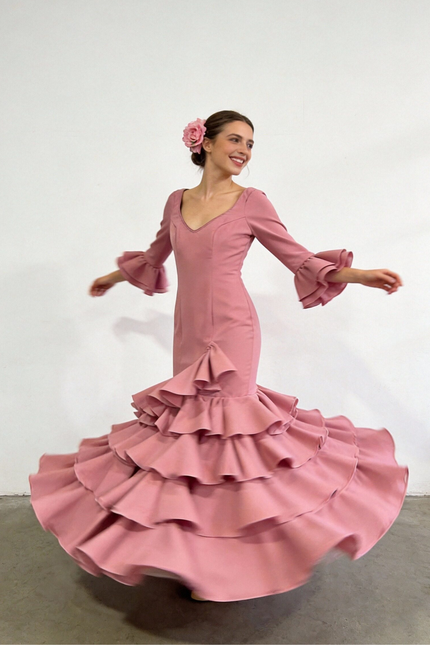 TRAJE DE FLAMENCA LOLITA LISO