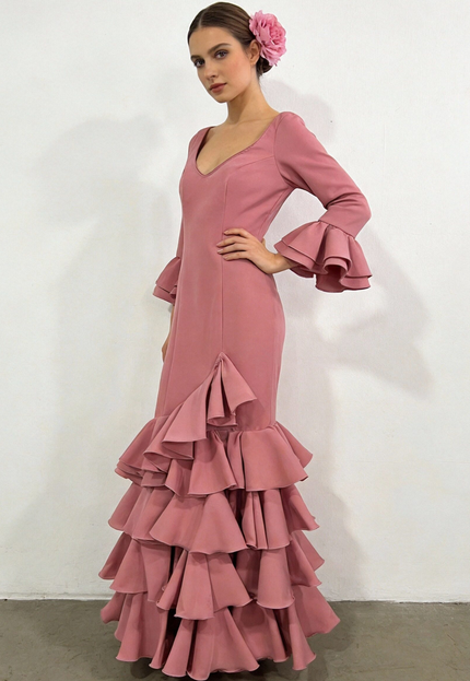 TRAJE DE FLAMENCA LOLITA LISO