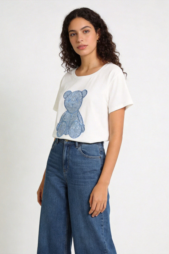 CAMISETA ARMONIAS OSO DENIM