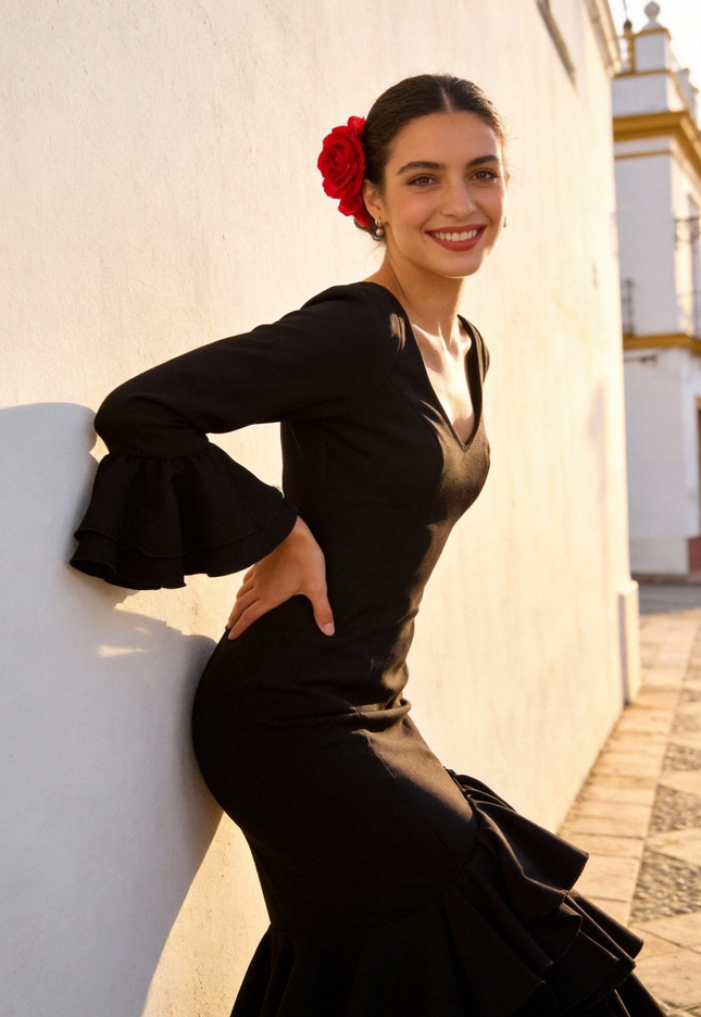 TRAJE DE FLAMENCA LOLITA LISO