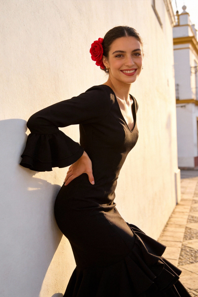 TRAJE DE FLAMENCA LOLITA LISO
