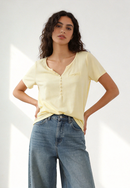 CAMISETA ARMONIAS BOTONES