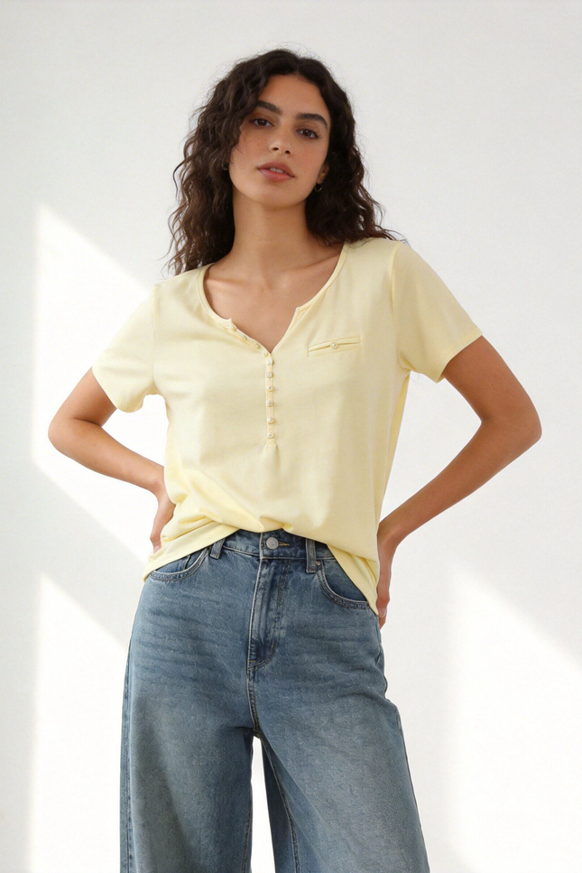 CAMISETA ARMONIAS BOTONES