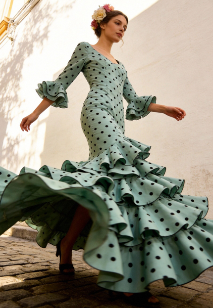 TRAJE FLAMENCA LOLITA LUNARES GRANDES