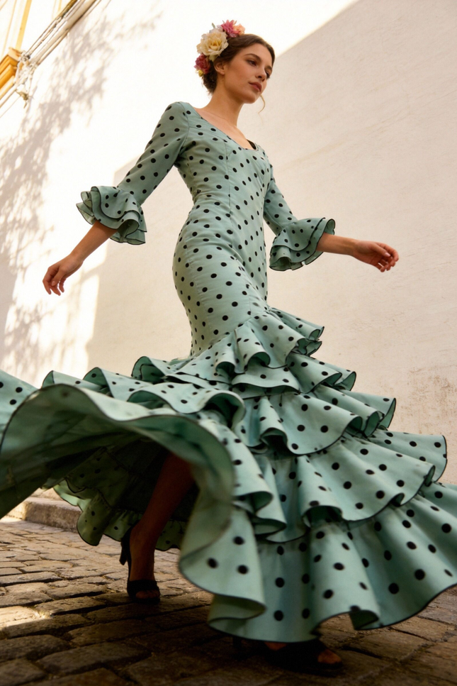 TRAJE FLAMENCA LOLITA LUNARES GRANDES