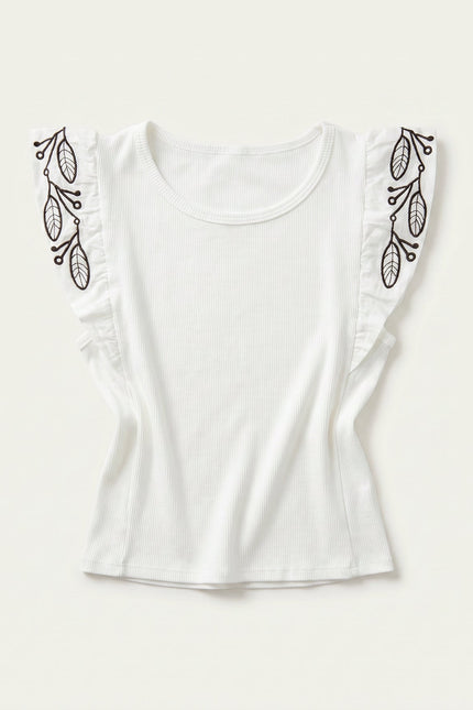 CAMISETA ARMONIAS BORDADOS