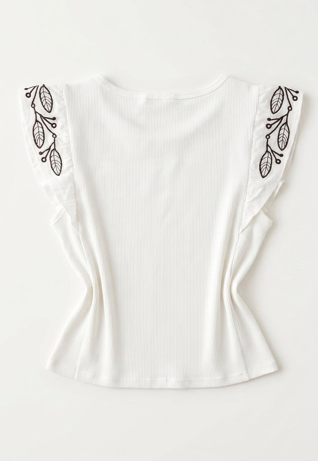 CAMISETA ARMONIAS BORDADOS