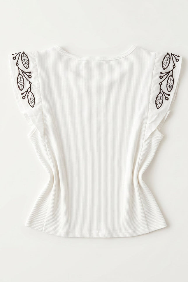 CAMISETA ARMONIAS BORDADOS
