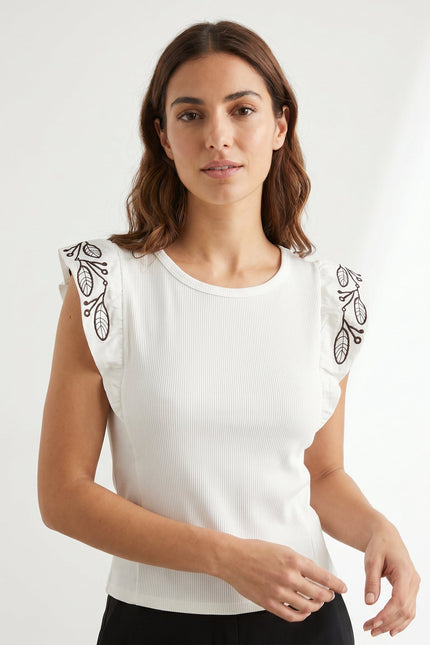 CAMISETA ARMONIAS BORDADOS