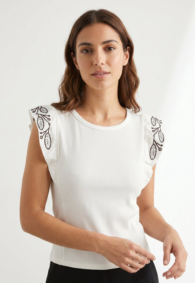 CAMISETA ARMONIAS BORDADOS