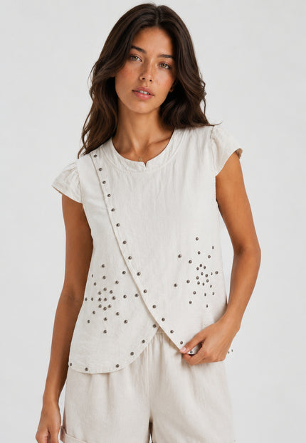 BLUSA ARMONIAS TEEN TACHUELAS