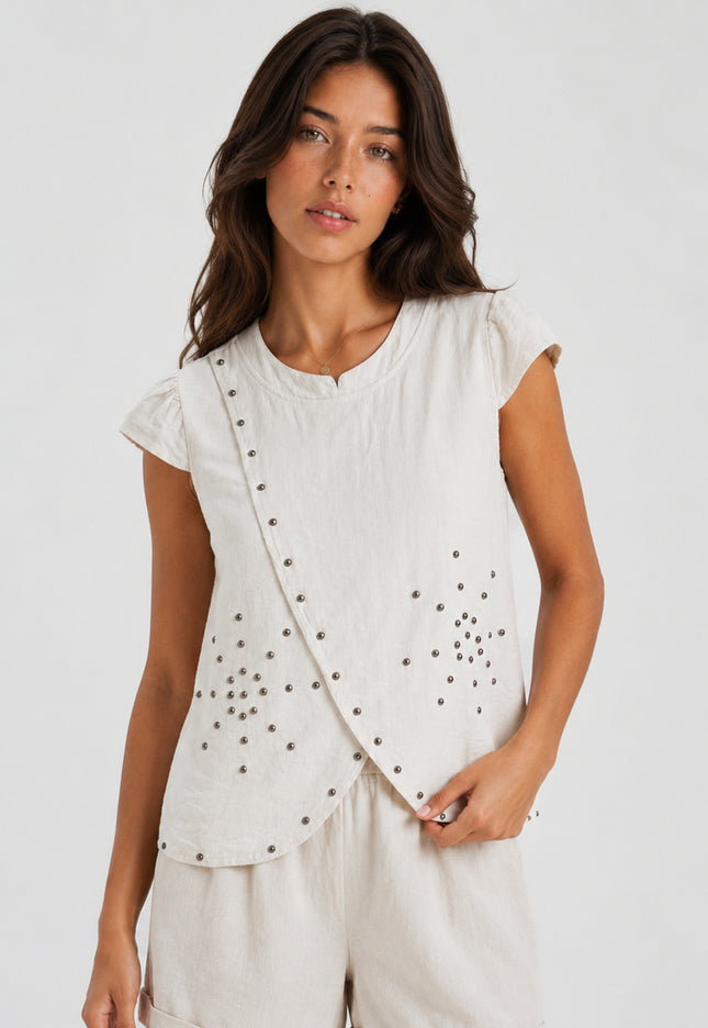 BLUSA ARMONIAS TEEN TACHUELAS