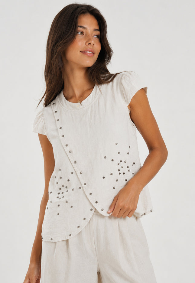 BLUSA ARMONIAS TEEN TACHUELAS