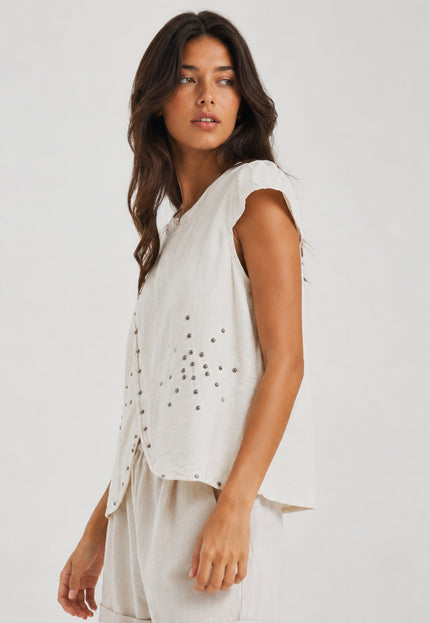 BLUSA ARMONIAS TEEN TACHUELAS