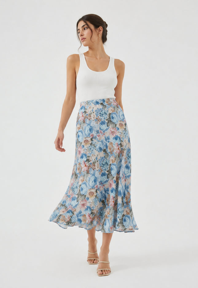 FALDA ARMONIAS FLORES