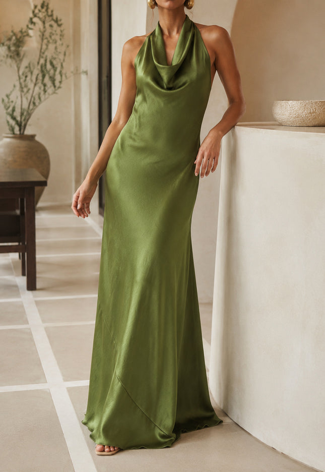VESTIDO ARMONIAS SATINADO