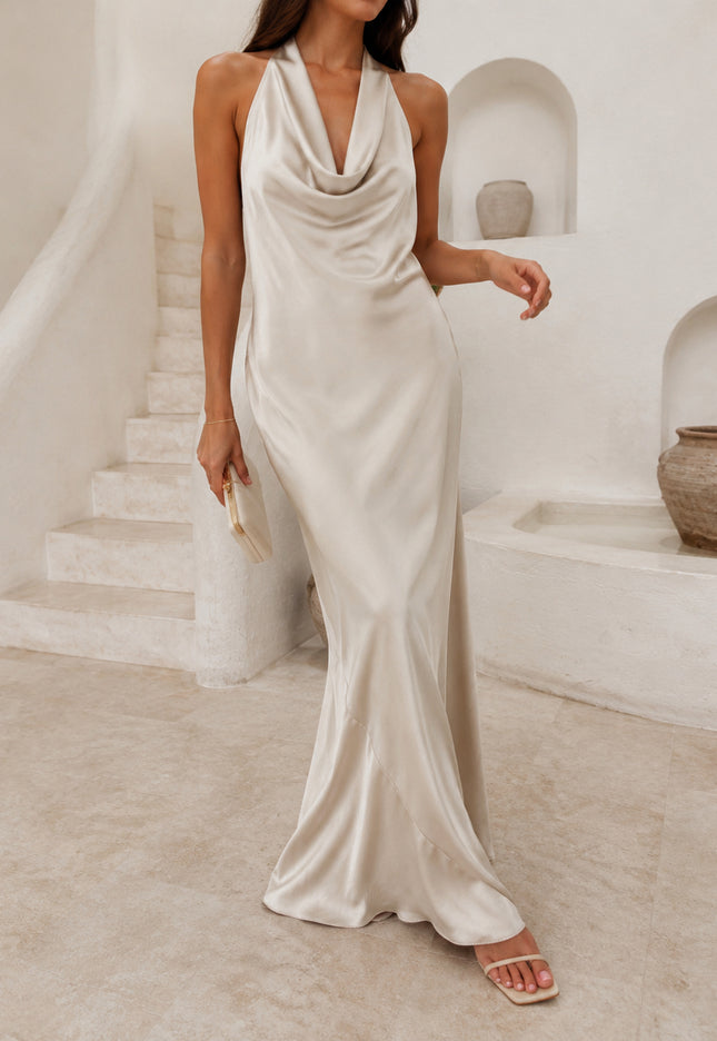 VESTIDO ARMONIAS SATINADO