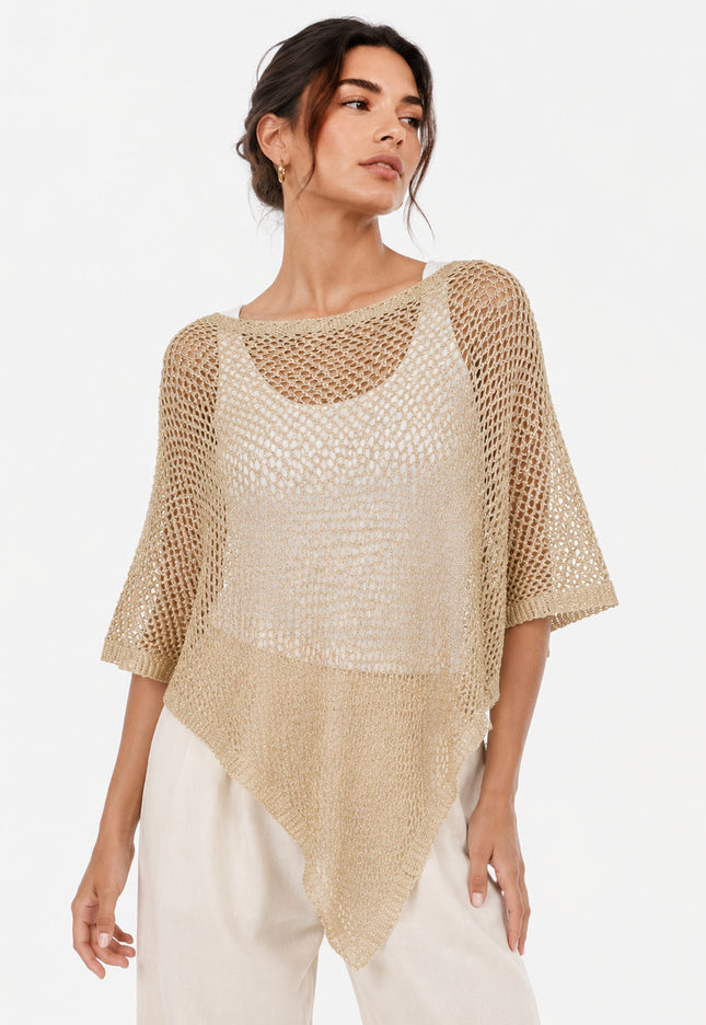 PONCHO ARMONIAS CALADO BRILLO