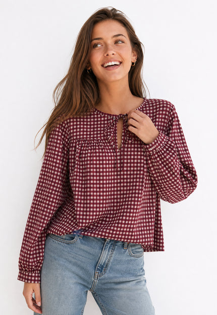 BLUSA ARMONIAS TEEN ALGODÓN CUADROS