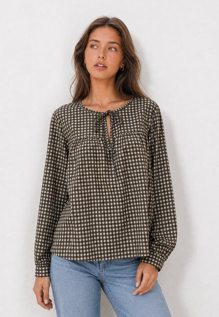 BLUSA ARMONIAS TEEN ALGODÓN CUADROS