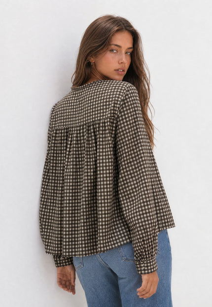BLUSA ARMONIAS TEEN ALGODÓN CUADROS