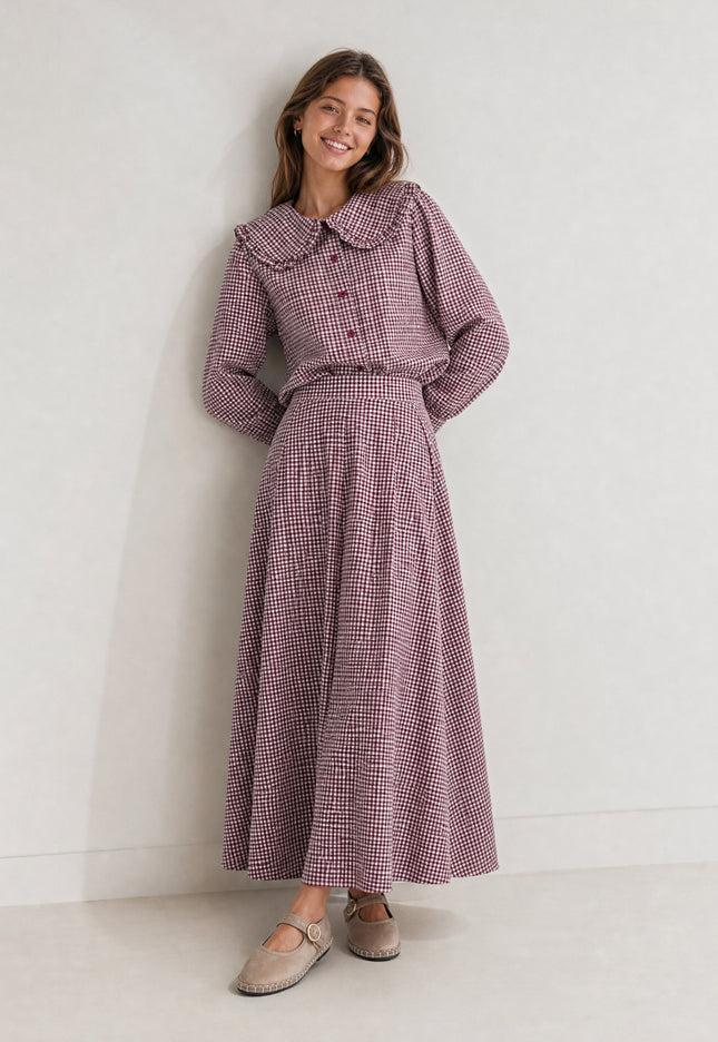 FALDA ARMONIAS TEEN TEXTURA VICHY