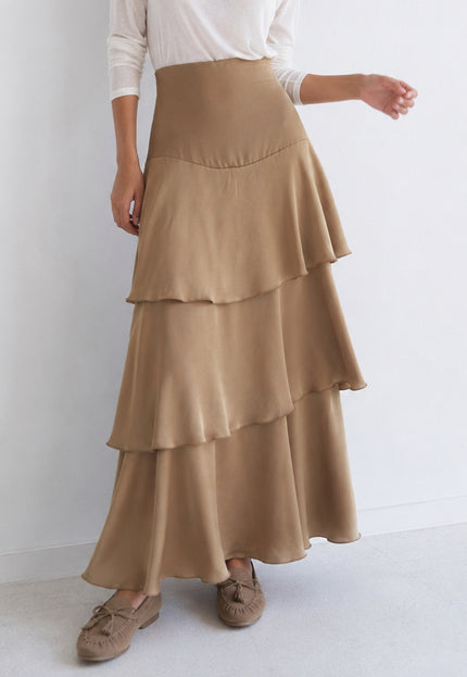 FALDA ARMONIAS SATINADO CAPAS