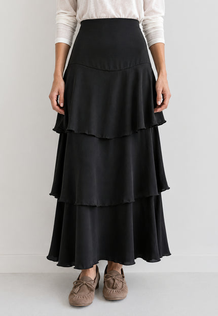 FALDA ARMONIAS SATINADO CAPAS