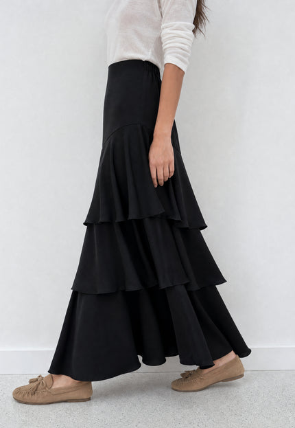 FALDA ARMONIAS SATINADO CAPAS