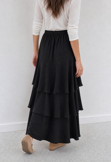 FALDA ARMONIAS SATINADO CAPAS