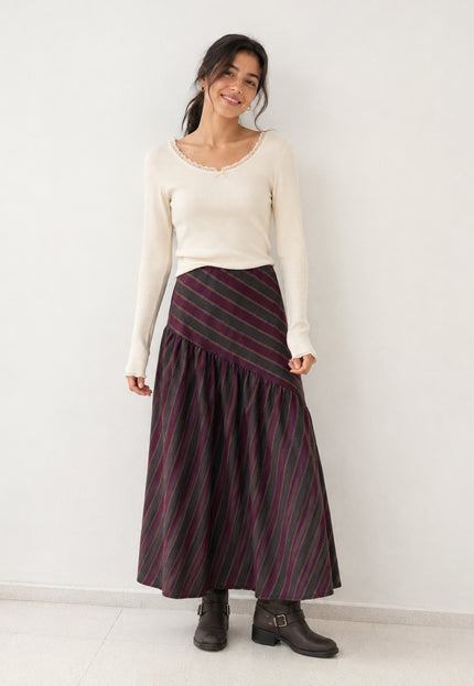 FALDA ARMONIAS TEEN MIDI RAYAS