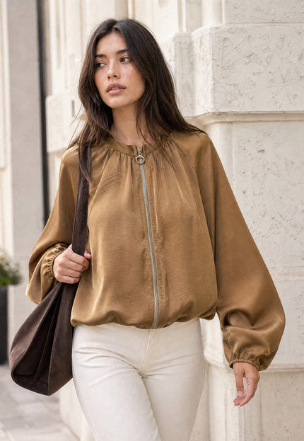 BOMBER ARMONIAS SATINADO