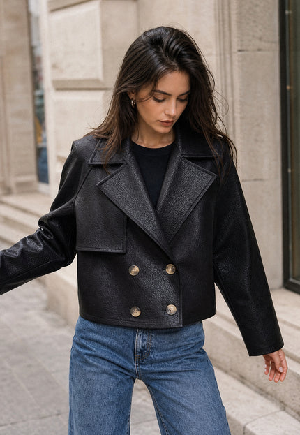 CHAQUETA ARMONIAS EFECTO PIEL GIRONA