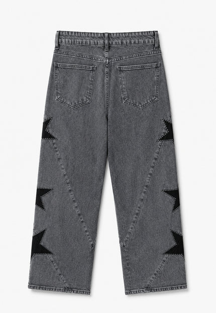 JEANS ARMONIAS TEEN GRIS ESTRELLAS