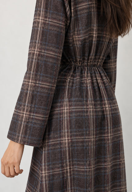 VESTIDO ARMONIAS LARGO CUADROS