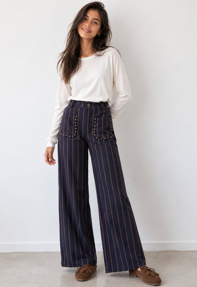 PANTALÓN ARMONIAS TEEN RAYAS TACHUELAS