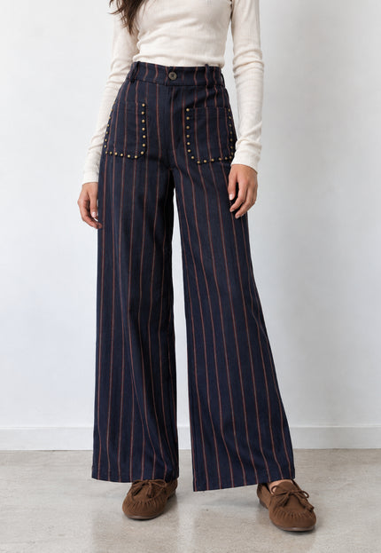 PANTALÓN ARMONIAS TEEN RAYAS TACHUELAS