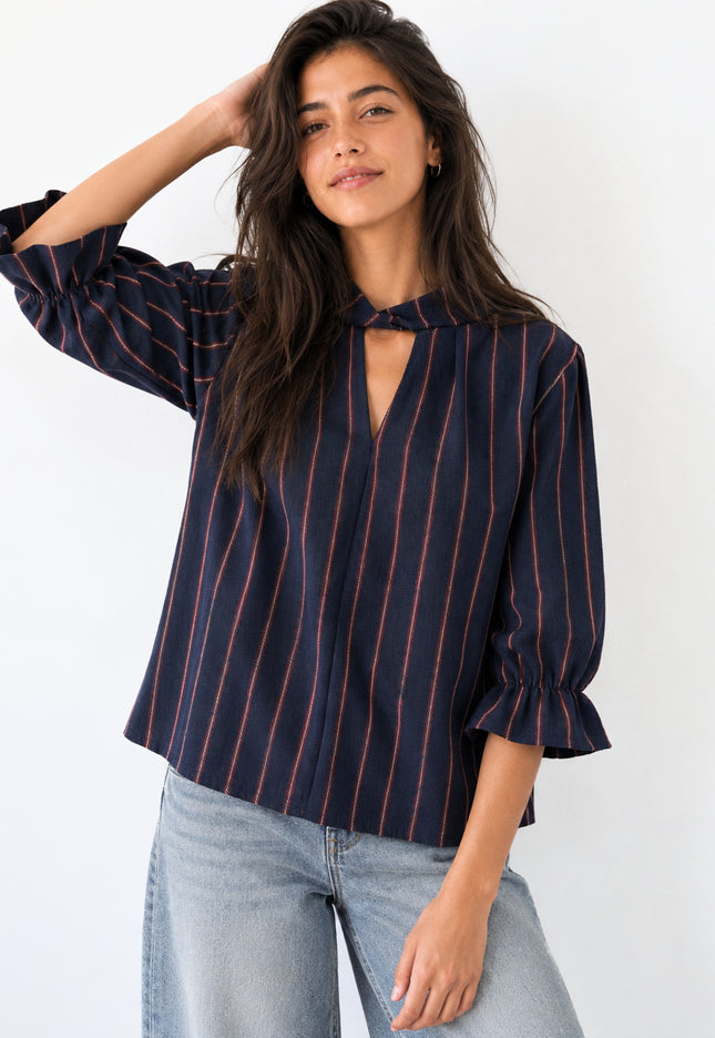 BLUSA ARMONIAS TEEN ALGODÓN RAYAS