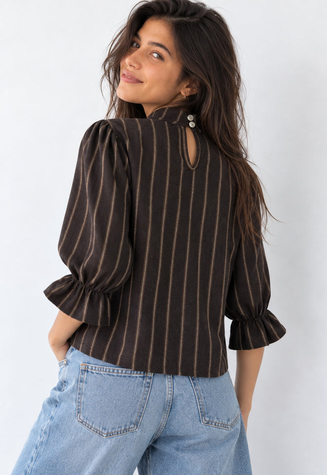 BLUSA ARMONIAS TEEN ALGODÓN RAYAS