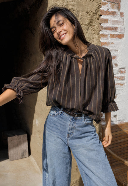 BLUSA ARMONIAS TEEN ALGODÓN RAYAS