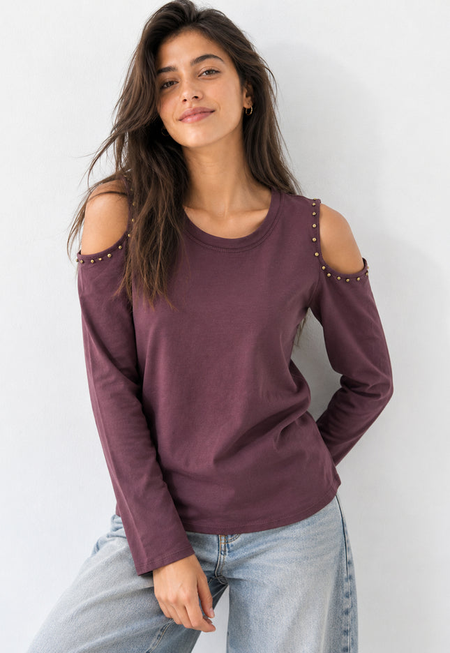 CAMISETA ARMONIAS TEEN CUT OUT TACHUELAS