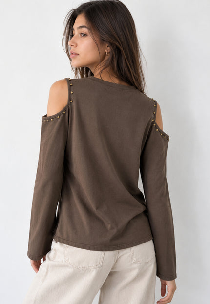 CAMISETA ARMONIAS TEEN CUT OUT TACHUELAS